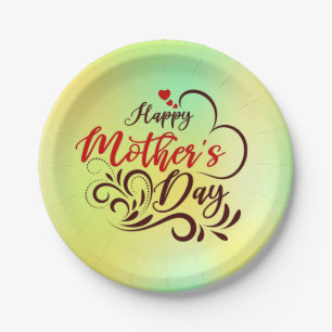 Happy Moederdag Elegant Design-23331 Papieren Bordje