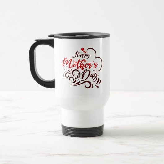Happy Moederdag Elegant Design-23331 Reisbeker (Links)