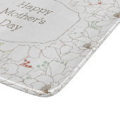 Happy Moederdag Elegant Flowers Snijplank (Hoek)