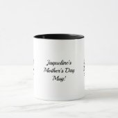 Happy Moederdag Elegant Frogs gepersonaliseerd Mok (Midden)