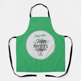 Happy Moederdag Elegant Frogs gepersonaliseerd Schort