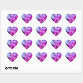 Happy Moederdag Elegant Roze Rozen Bloemen Hart Sticker (Vel)