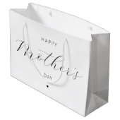 Happy Moederdag Elegant Script Typografie Groot Cadeauzakje (Achterkant Gekanteld)