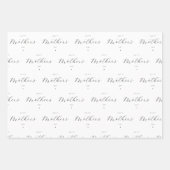 Happy Moederdag Elegant Script Typografie Inpakpapier Vel (Voorkant)