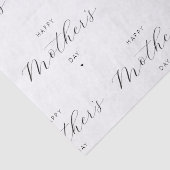 Happy Moederdag Elegant Script Typografie Tissuepapier (Detail)