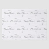 Happy Moederdag Elegant Script Typografie Tissuepapier (Voorkant)