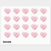 Happy Moederdag Elegant Zacht Roze Rozen Bloemen Hart Sticker (Vel)