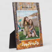 Happy Moederdag Fall Leaves met Message Fotoplaat (Zijkant)