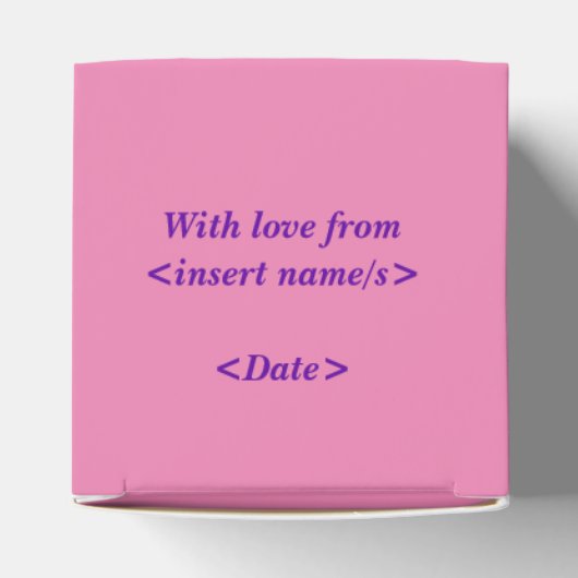 Happy Moederdag Favor Box Bedankdoosjes (Bovenkant)