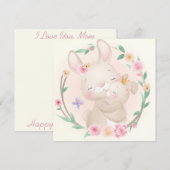 Happy Moederdag-feestdag Feestdagenkaart (Voorkant / Achterkant)