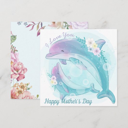 Happy Moederdag-feestdag Feestdagenkaart (Voorkant / Achterkant)