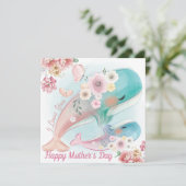 Happy Moederdag-feestdag Feestdagenkaart (Staand voorkant)