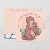 Happy Moederdag-feestdag Feestdagenkaart (Voorkant / Achterkant)