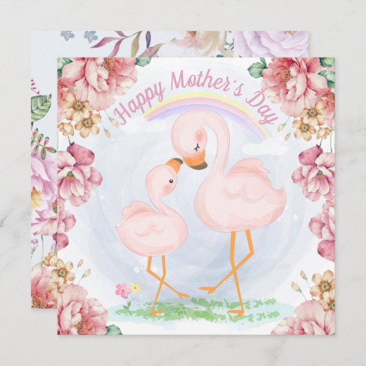 Happy Moederdag-feestdag Feestdagenkaart (Voorkant / Achterkant)