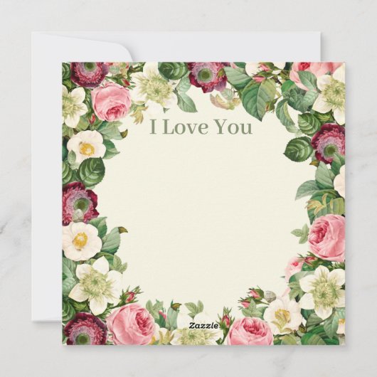 Happy Moederdag Feestdagenkaart (Achterkant)