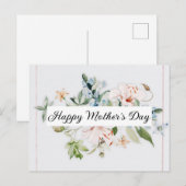 Happy Moederdag Feestdagenkaart (Voorkant / Achterkant)