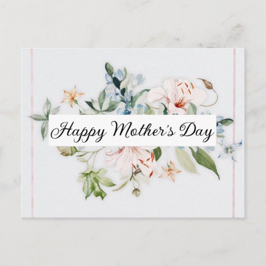 Happy Moederdag Feestdagenkaart (Voorkant)