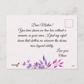 Happy Moederdag Feestdagenkaart (Achterkant)