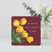 Happy Moederdag Feestdagenkaart (Staand voorkant)