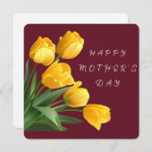 Happy Moederdag Feestdagenkaart (Voorkant / Achterkant)