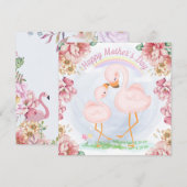 Happy Moederdag Feestdagenkaart (Voorkant / Achterkant)