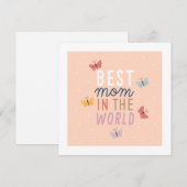 Happy Moederdag Feestdagenkaart (Voorkant / Achterkant)