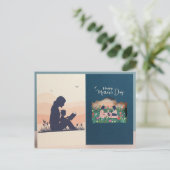 Happy moederdag feestdagenkaart (Staand voorkant)