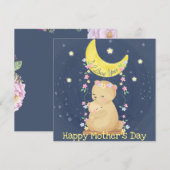 Happy Moederdag Feestdagenkaart (Voorkant / Achterkant)