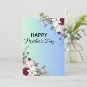 HAPPY Moederdag Feestdagenkaart (Staand voorkant)