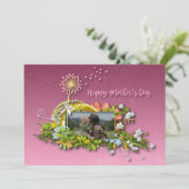 Happy Moederdag Feestdagenkaart (Staand voorkant)