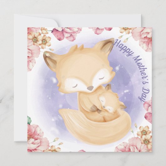 Happy Moederdag Feestdagenkaart (Voorkant)