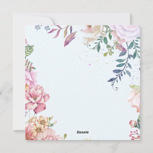 Happy Moederdag Feestdagenkaart (Achterkant)