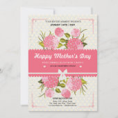 Happy Moederdag-feestuitnodiging Kaart (Voorkant)