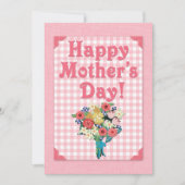 Happy Moederdag Felt Style Bouquet (Voorkant)