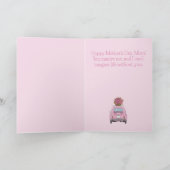 Happy Moederdag Fiat 500 Kaart (Binnen)