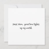 Happy Moederdag Flat Kaart (Achterkant)