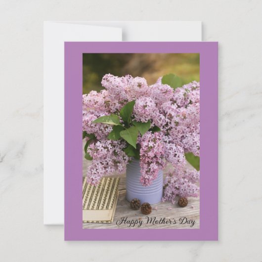 Happy Moederdag Flat Wenskaart (Voorkant)