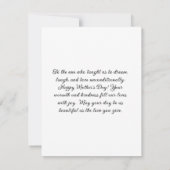 Happy Moederdag Flat Wenskaart (Achterkant)