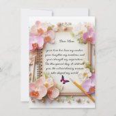 Happy Moederdag Flat Wenskaart Kaart (Voorkant)