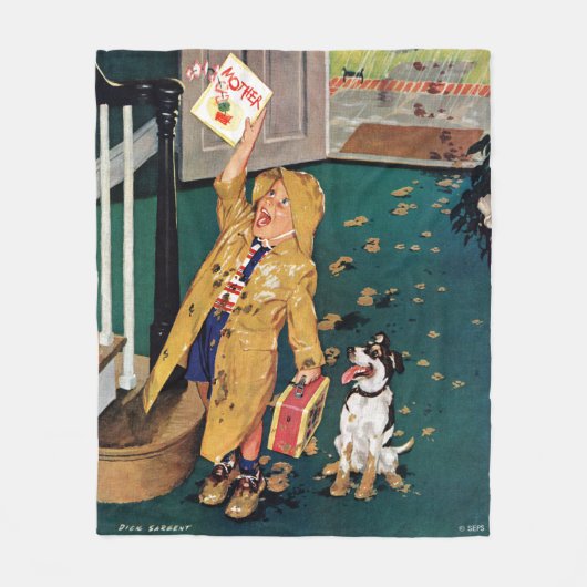 Happy Moederdag Fleece Deken (Voorkant)