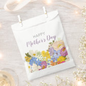 Happy Moederdag Floral Blooms Bedankzakje (Geknipt)