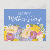 Happy Moederdag Floral Blooms Feestdagenkaart (Voorkant)