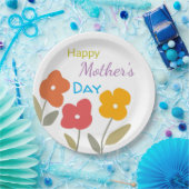 Happy Moederdag Floral Blooms Paper Bord (Feest)