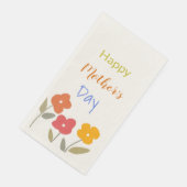 Happy Moederdag Floral Blooms Servet (Hoek)