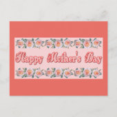 Happy Moederdag Floral Briefkaart (Voorkant)