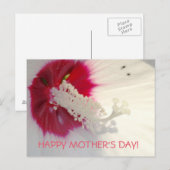 Happy Moederdag Floral Briefkaart (Voorkant / Achterkant)