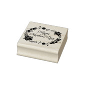 Happy Moederdag Floral Circle Rubberstempel (Stempel)