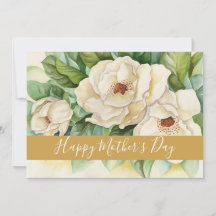 Happy Moederdag Floral Gold Name Script