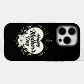 Happy Moederdag Floral Heart Telefoonhoesje Case-Mate iPhone Case (Achterkant (horizontaal))