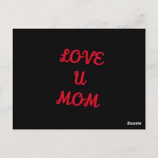 Happy Moederdag Floral Krans Briefkaart (Achterkant)